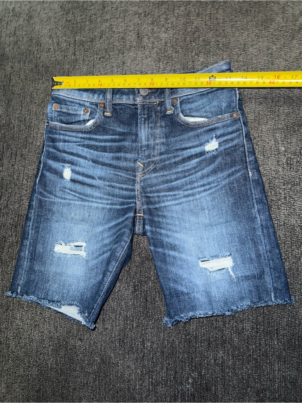 American Eagle Next Level AirFlex Distressed Bermuda Shorts Size 26 Jorts - Picture 4 of 10
